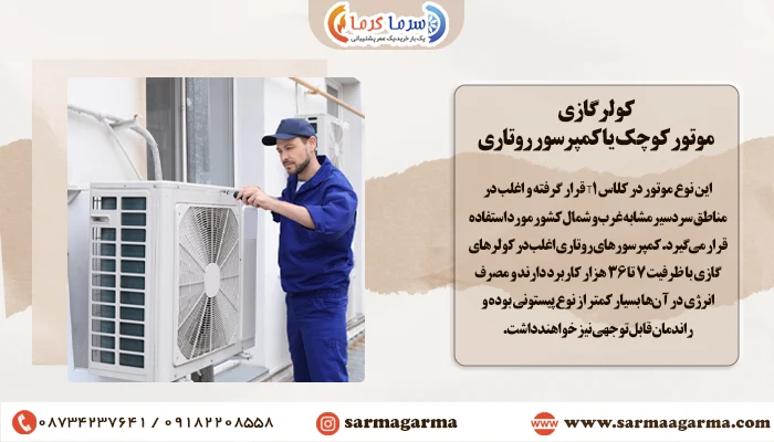 کولر گازی با کمپرسور روتاری
