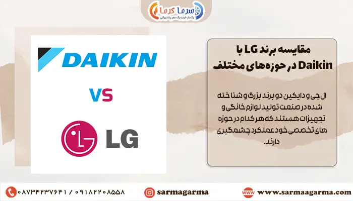 کولرگازی Daikin بهتره یا LG