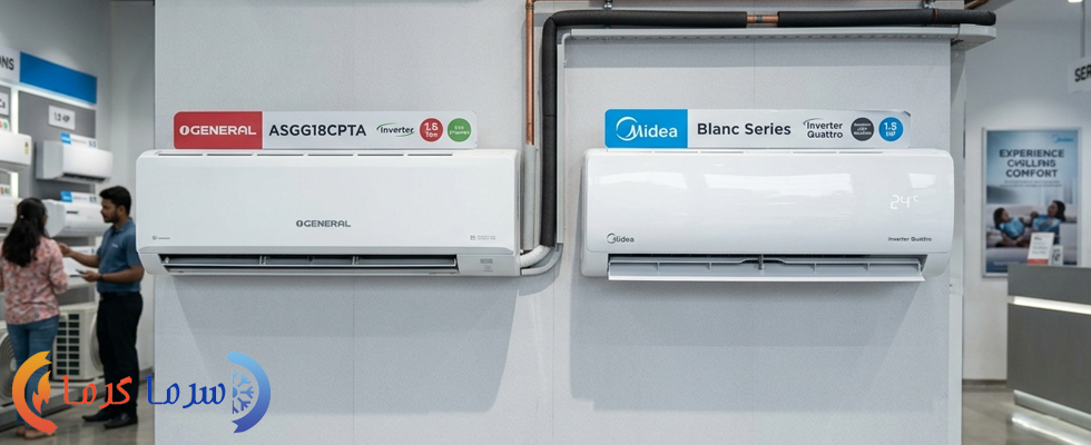 مقایسه دوام و طول عمر کولرهای گازی OGeneral و Midea