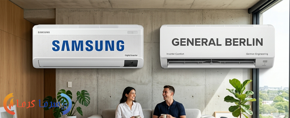 طراحی و ظاهر کولرهای گازی Samsung و General Berlin