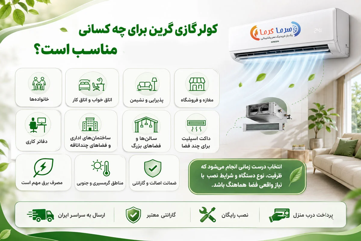 کولر گازی گرین برای چه کسانی مناسب است