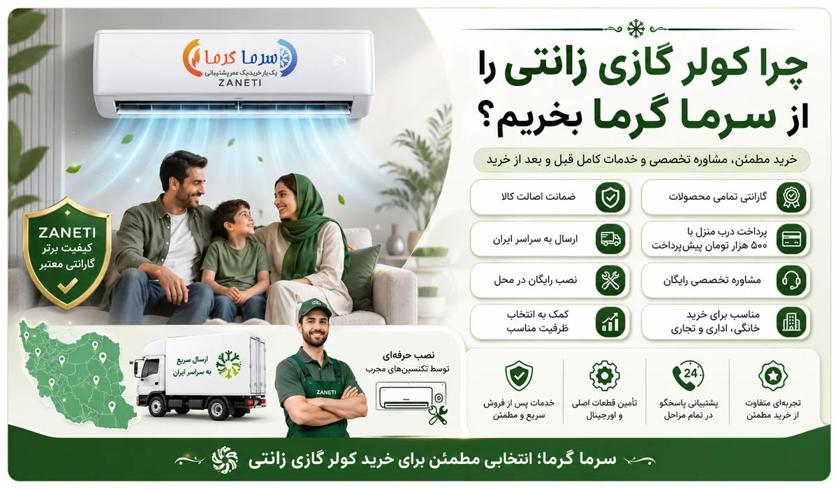 چرا کولر گازی زانتی را از سرما گرما بخریم